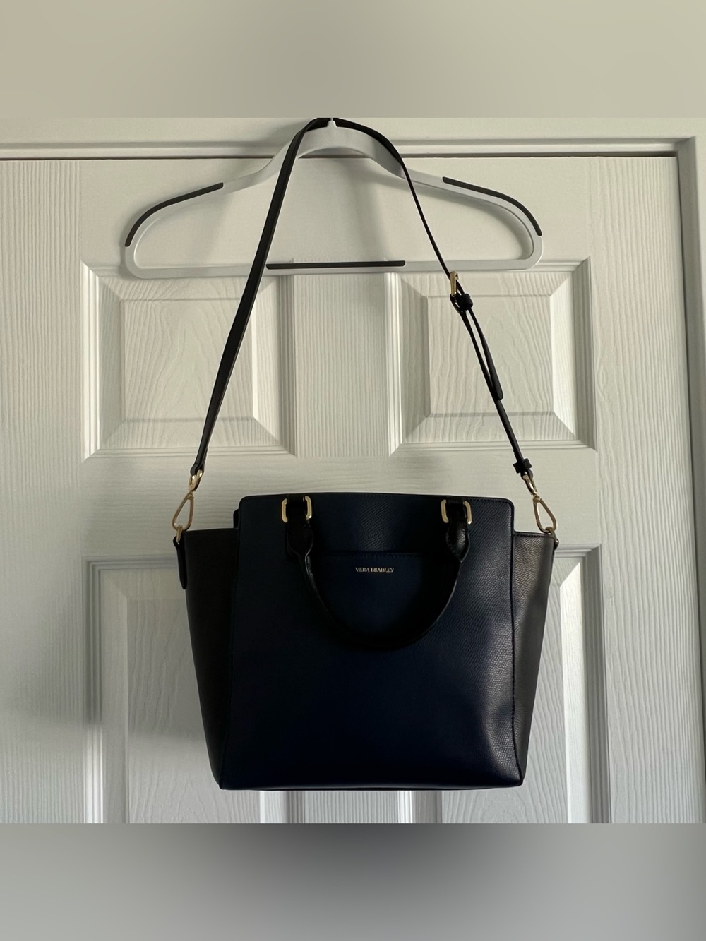 Vera Bradley Navy and Black Leather Purse - Picture 4 of 6